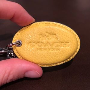 Coach leather reversible keychain - new with tag!